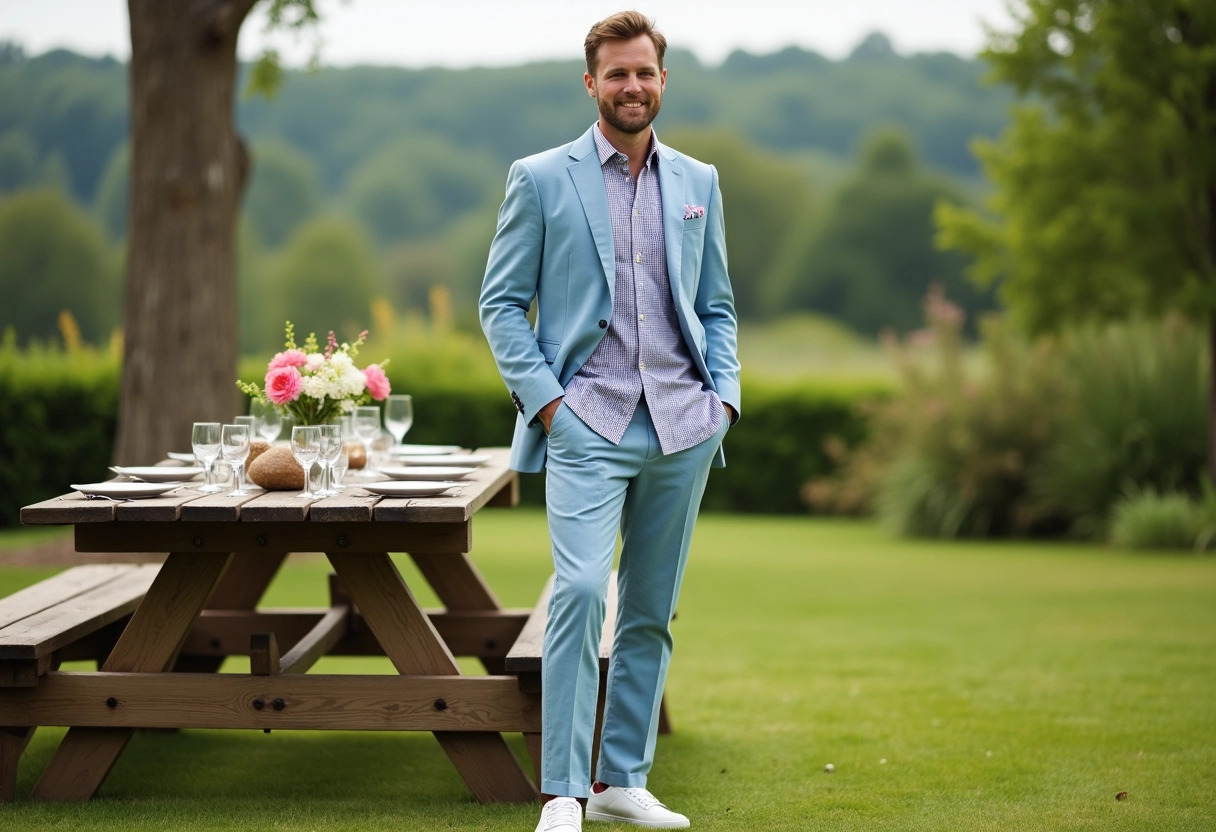 tenue champêtre homme invité : quelles couleurs privilégier pour une allure raffinée  pour illustrer cet article  je vous suggère d utiliser les mots-clés  tenue champêtre  et  homme élégant  pour trouver des images pertinentes