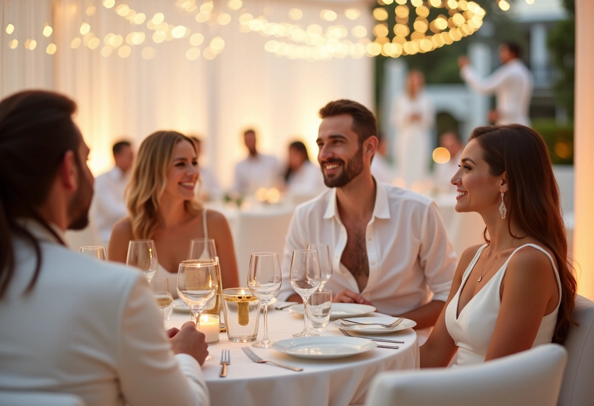 tenue soirée blanche